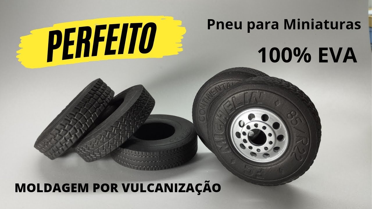 Técnica de Fabricação de Pneu para Miniaturas de EVA ( Moldagem Por Vulcanização) Parte 1