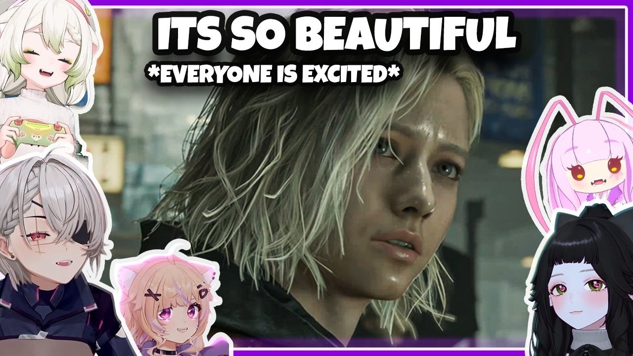 Vtubers play Resident Evil 9 Requiem: reaction to the first cutscene(compilation)