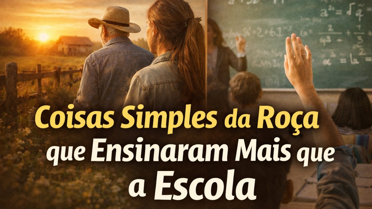 Coisas simples da roca que ensinaram mais que a escola