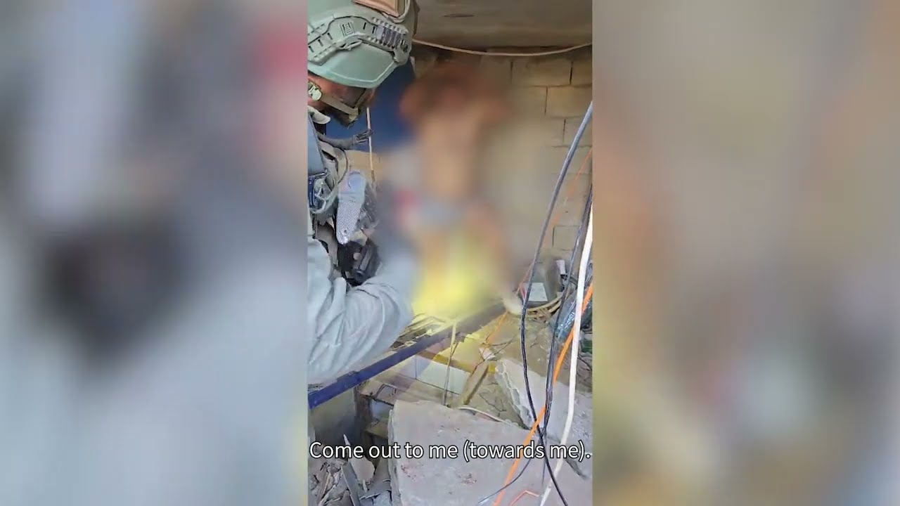 Footage showing the moments of the apprehension of a Hezbollah terrorist