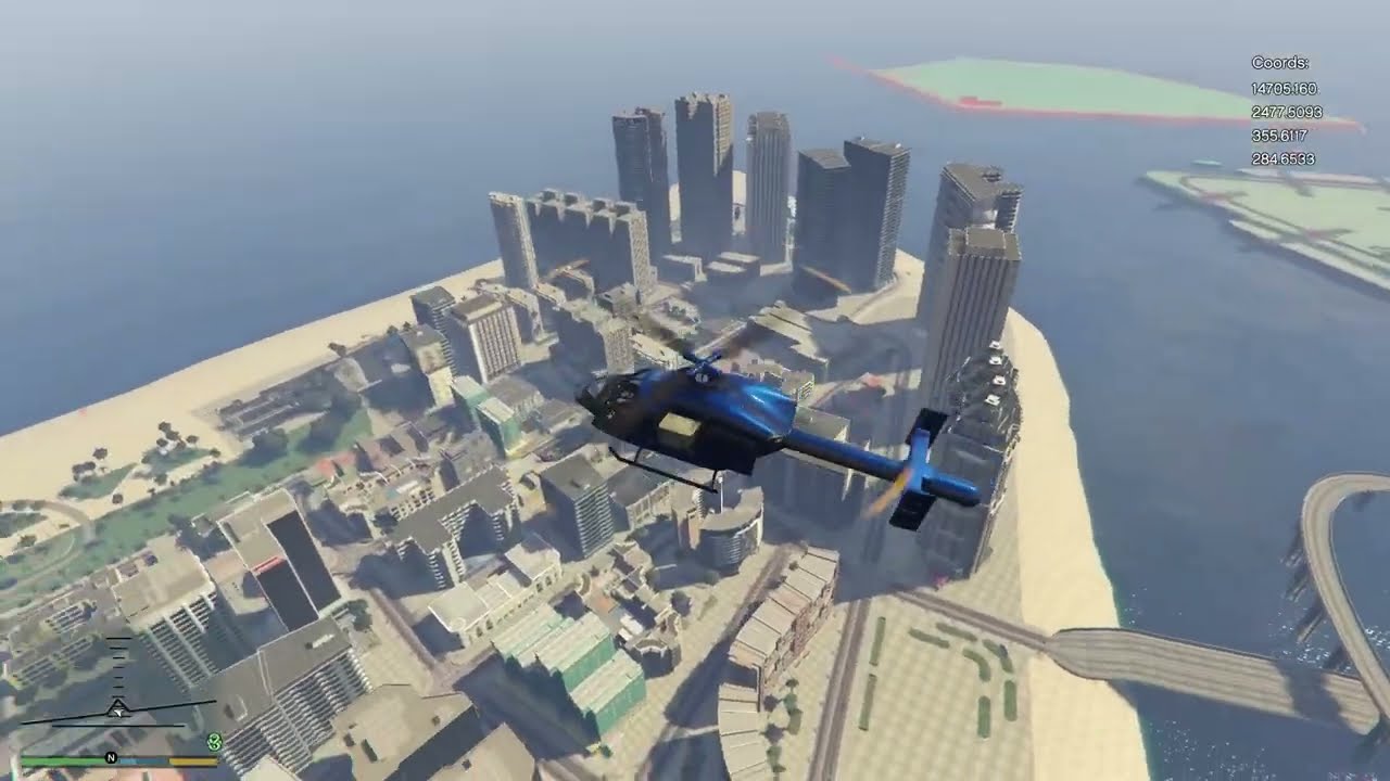 Exploring Vice City (GTA VI map) in GTA 5