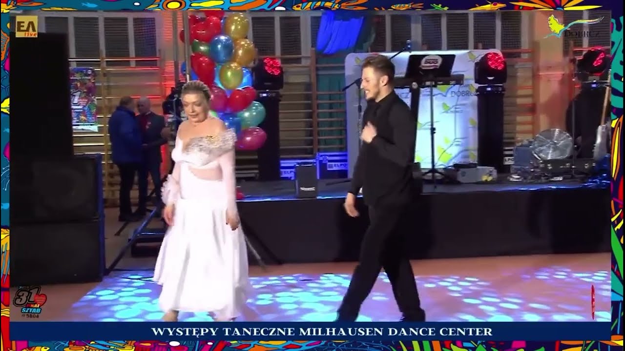 Pro- Am Standard Jowita Bąk & Paweł MIlhausen  pokaz taneczny podczas 31 Finału WOŚP w Dobrczu
