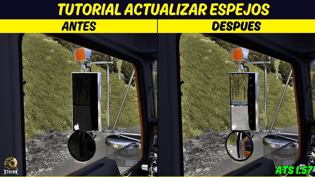 TUTORIAL ACTUALIZAR ESPEJOS USANDO BLENDER - ATS 1.57 - AMERICAN TRUCK SIMULATOR