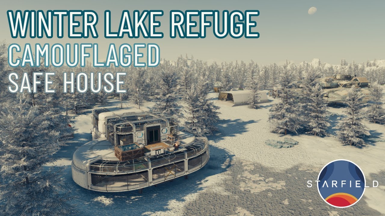 Winter Lake Refuge - Camouflaged Safe House [Starfield Outpost/Player Home]