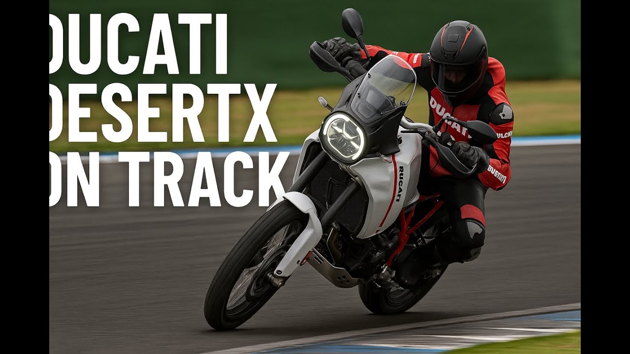 Ducati DesertX on the Track!