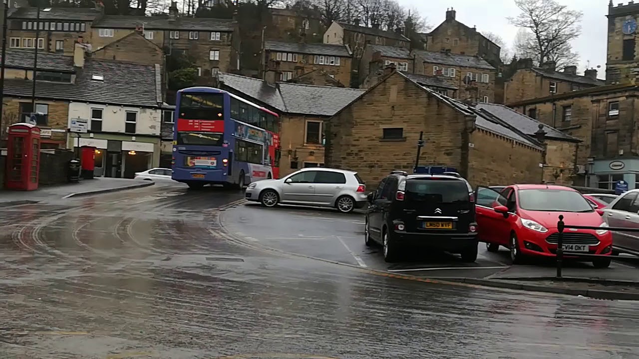 First Huddersfield Holme Valley Connection bus in Holmfirth