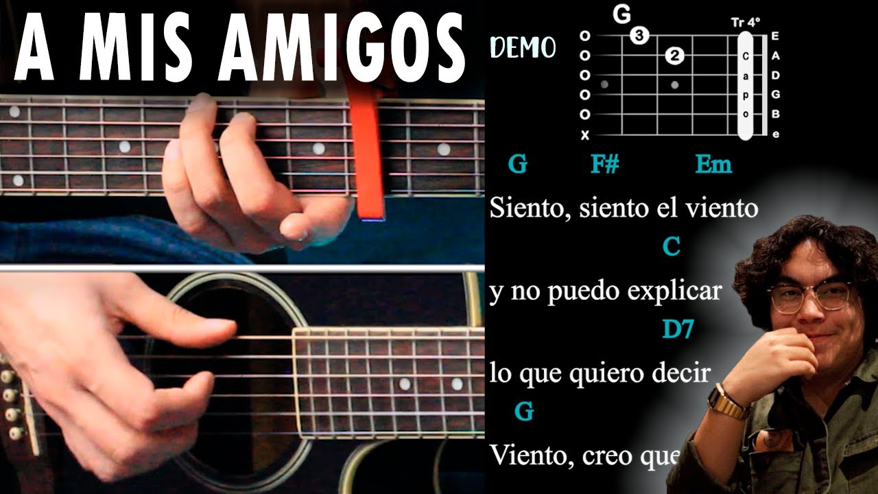 A Mis Amigos - Ed Maverick GUITARRA Tutorial / DEMO | Acordes