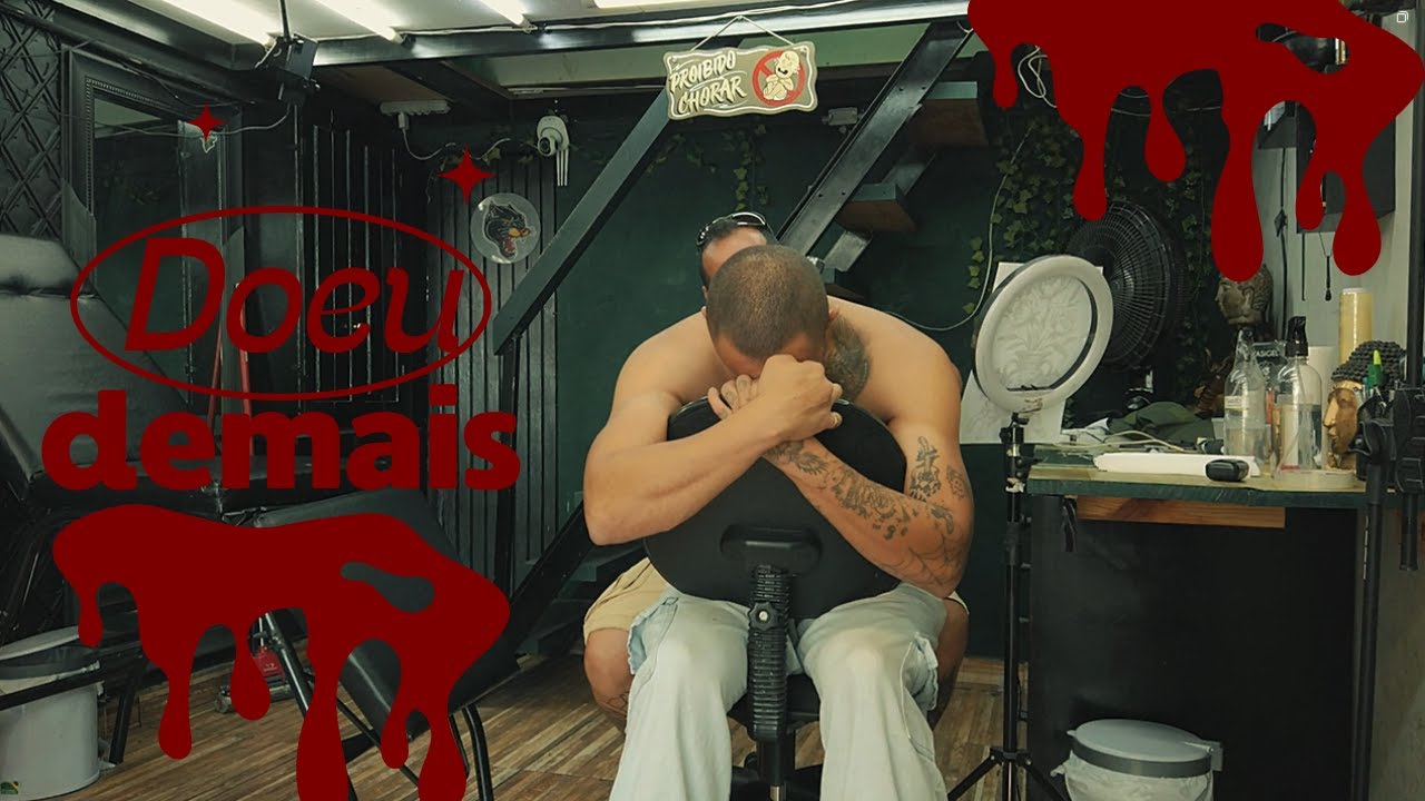 Me tatuei por horas nas costas (segunda sessão) — doeu mais do que eu esperava(vlog tattoo)
