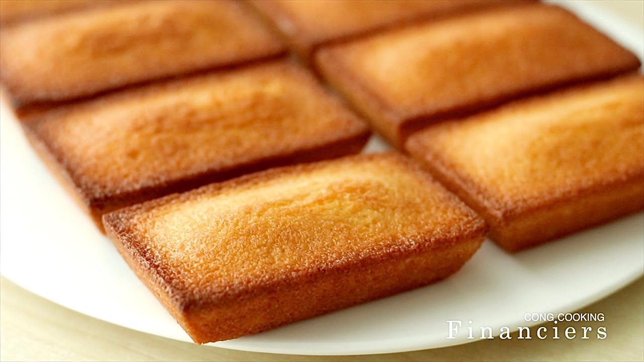 Просто перемешайте! Простой и вкусный рецепт французских финансов! | Financiers | Cong Cooking