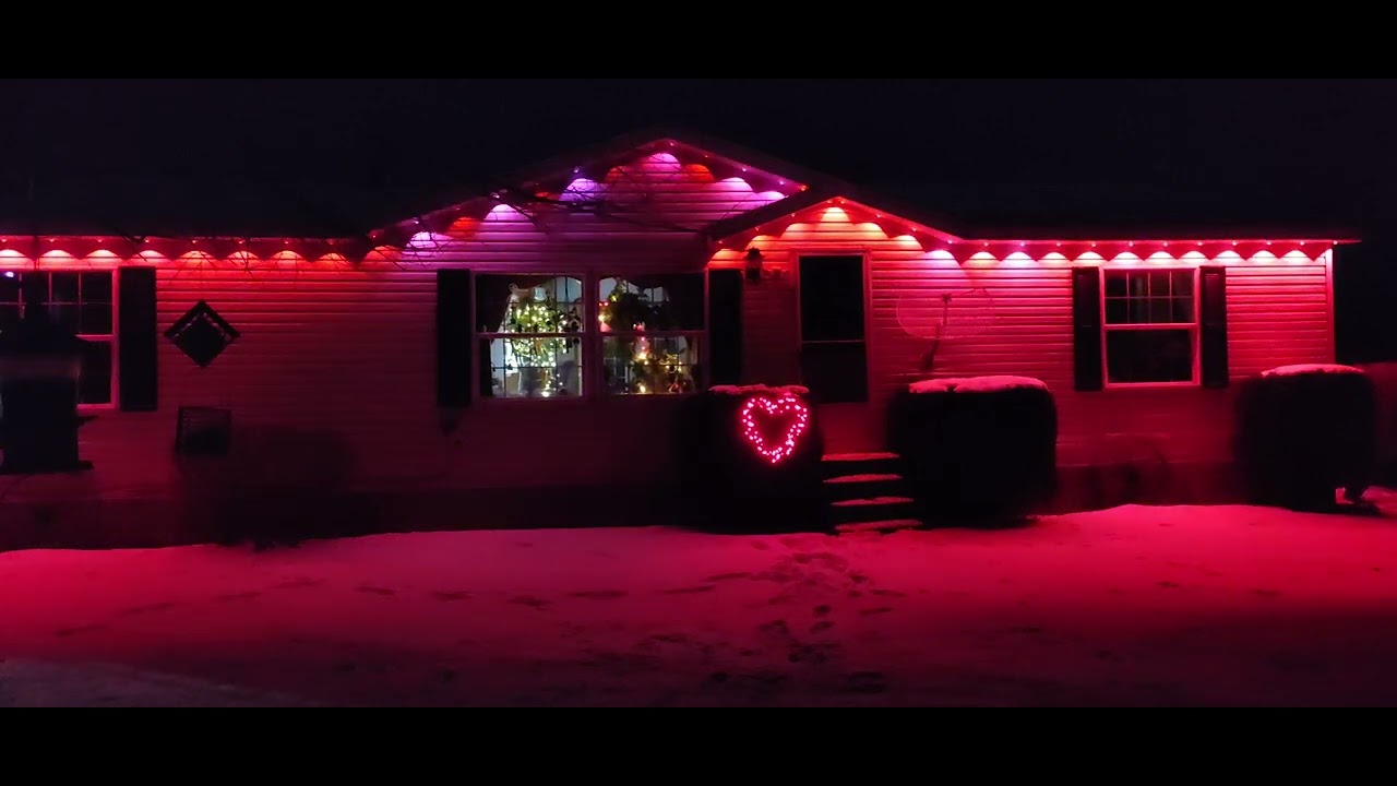 Valentine holiday light show. #entertainment #valentinesday #holiday 