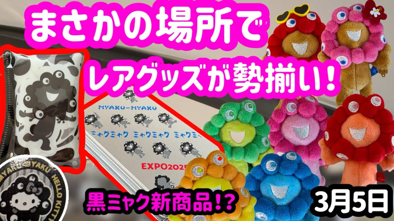 【衝撃】まさかの場所でミャクミャクのレアグッズが大量集結していたのでお買い物しました！