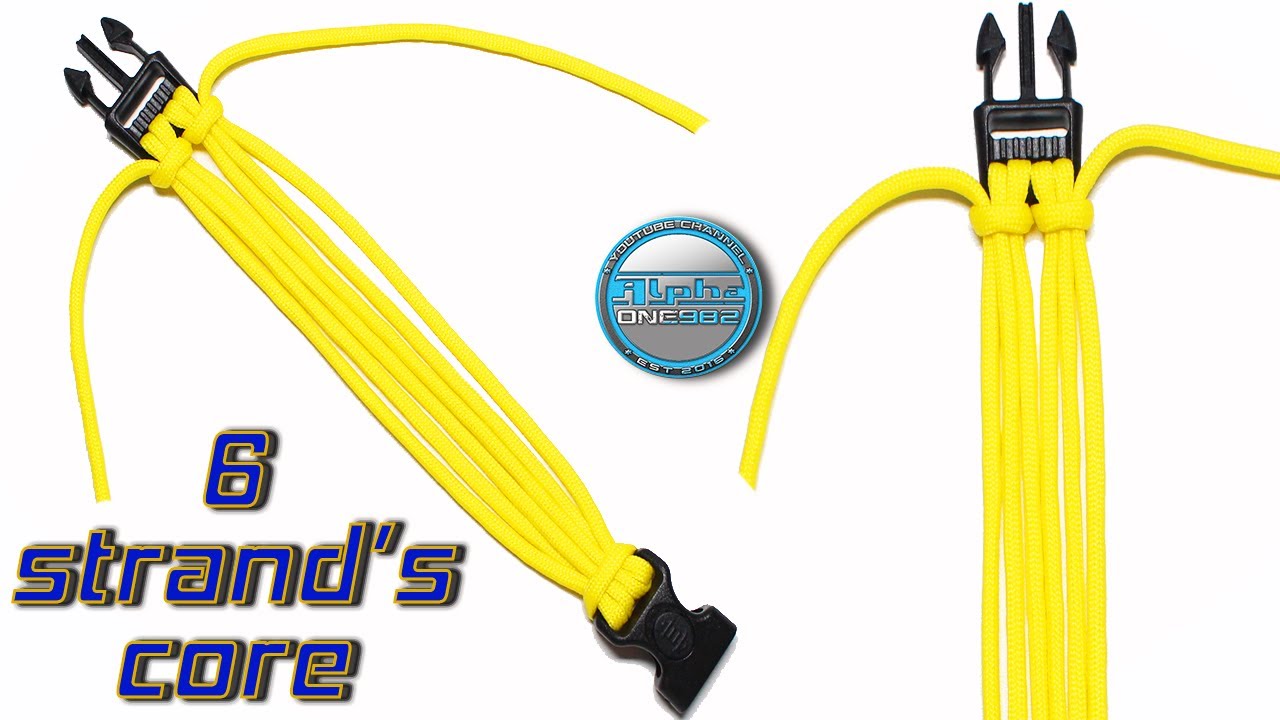 How to Tie an Awesome 6 Strand's Paracord Bracelet Core