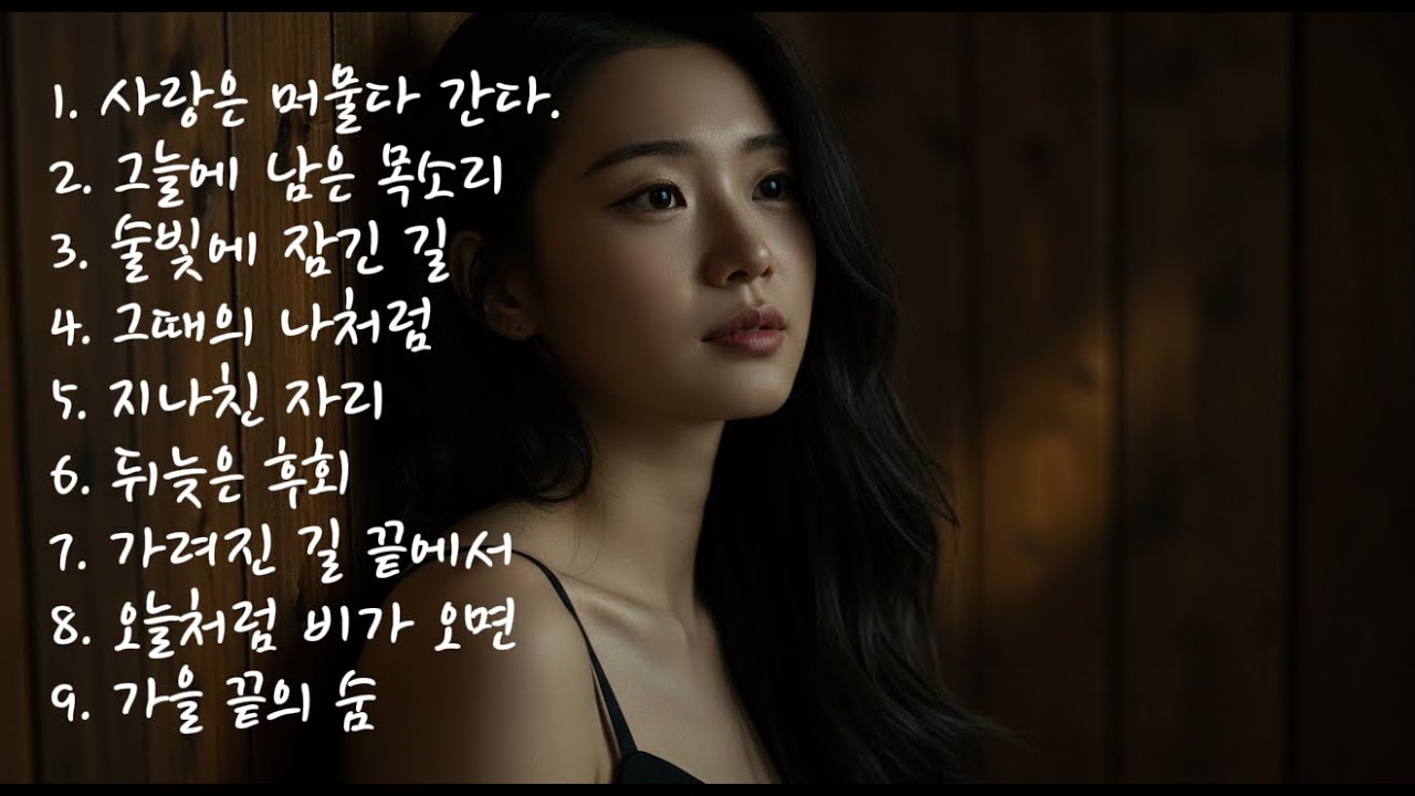 AI 가수 강서우 9곡 모음 | 밤에 듣기 좋은 애절한 발라드