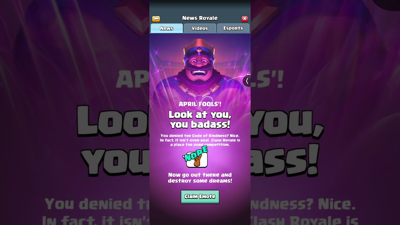 Claim free emote #clashroyale