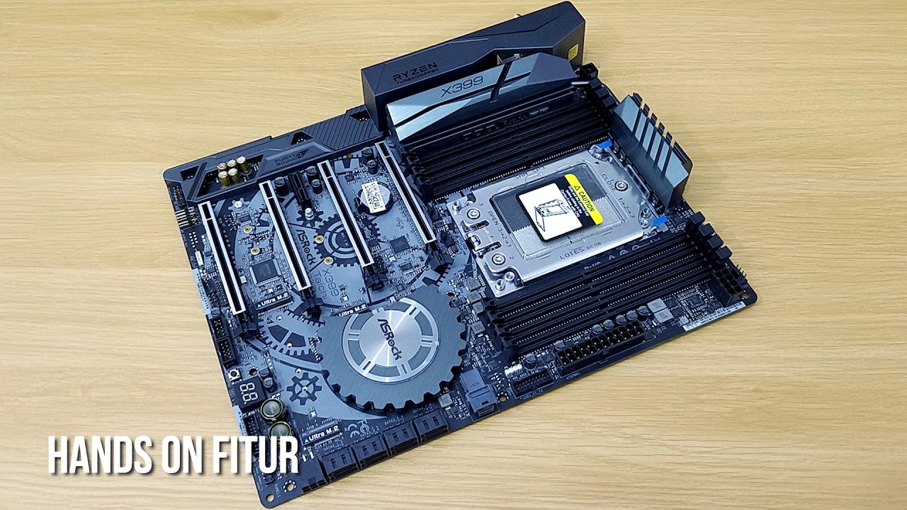 Unboxing & Hands on Fitur ASROCK X399 Taichi