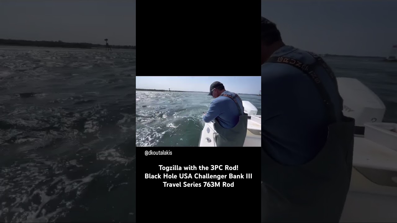 Togzilla! Black Hole USA Challenger Bank III Travel 763M Rod! 
