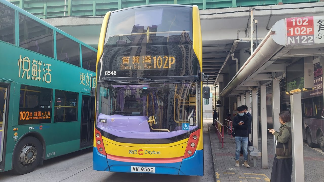 [102特別班次,紅隧塞車]城巴 E 8546(VW9560)@102P 美孚➡️筲箕灣(上層展望)