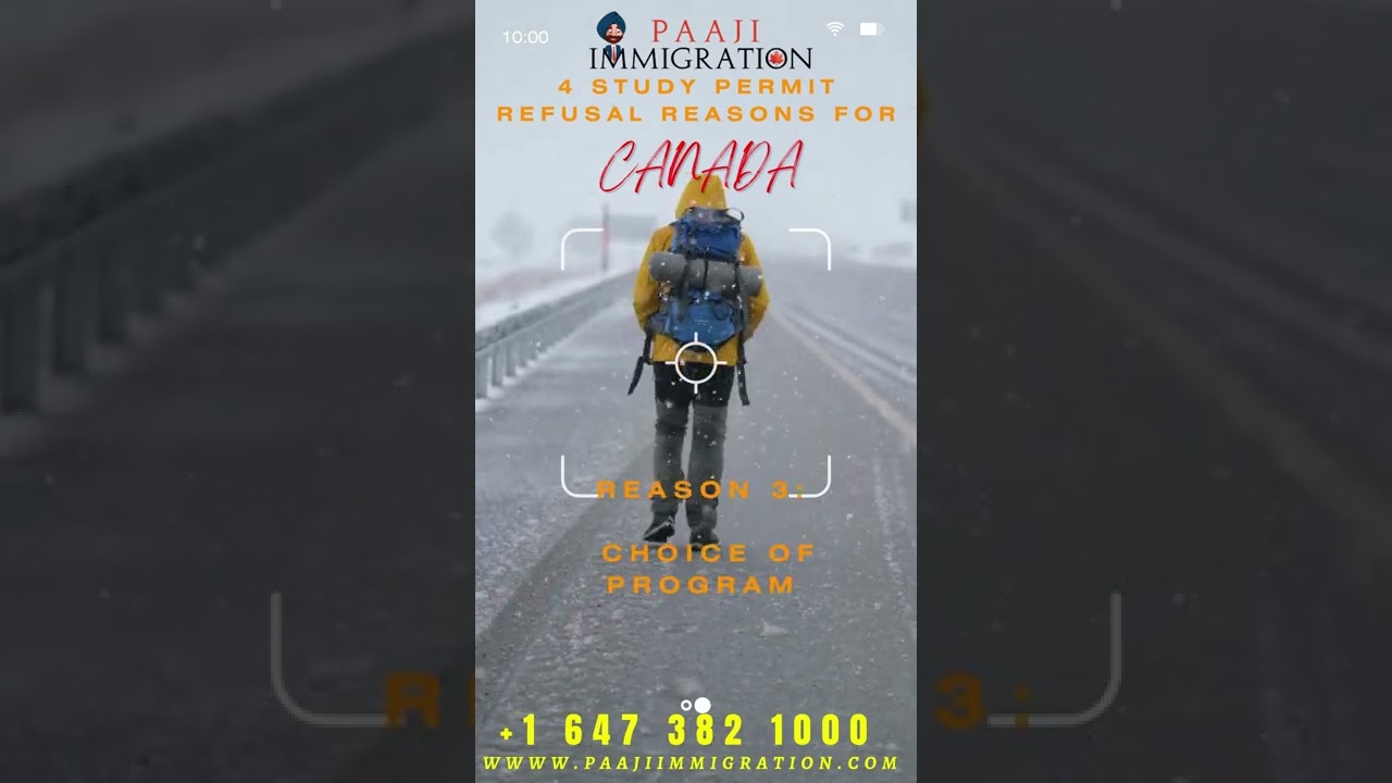 Major Canada Study Permit Refusal Reasons I PAAJI Immigration I #shorts