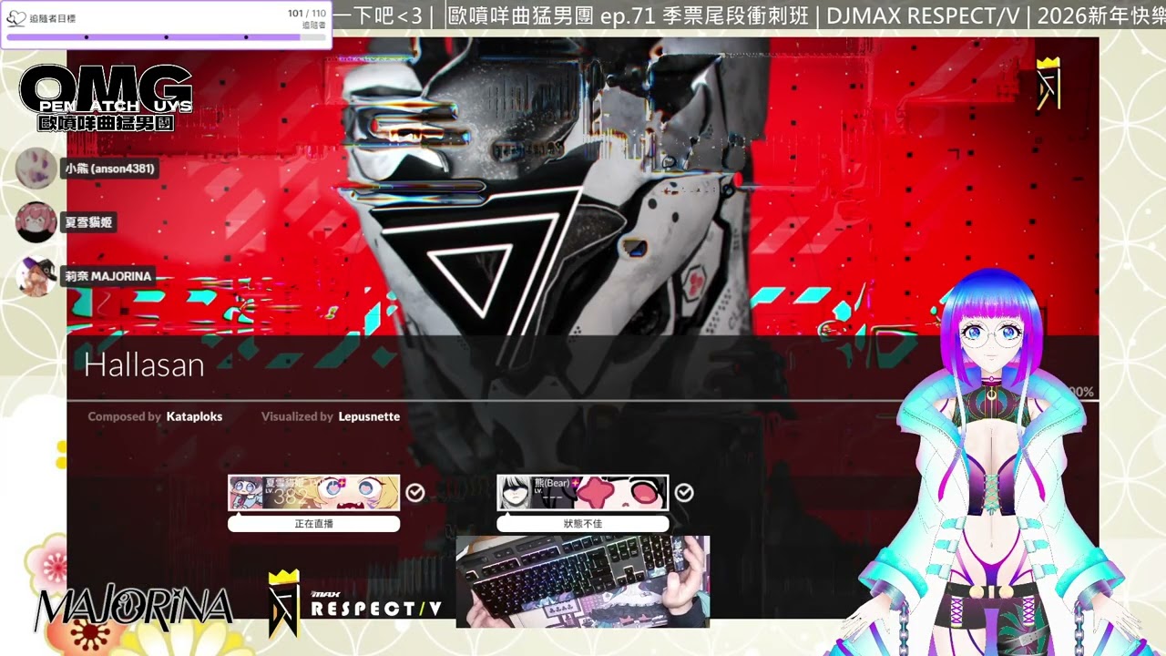 【魔女莉奈】歐噴咩曲猛男團 ep.71 季票尾段衝刺班 | DJMAX RESPECT/V | @majorina279