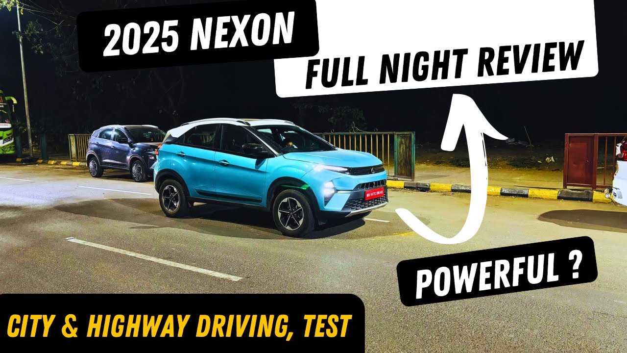 2025 Tata Nexon Special Night Review | Powerful HeadLights ? Driving in City & Highway 🔥