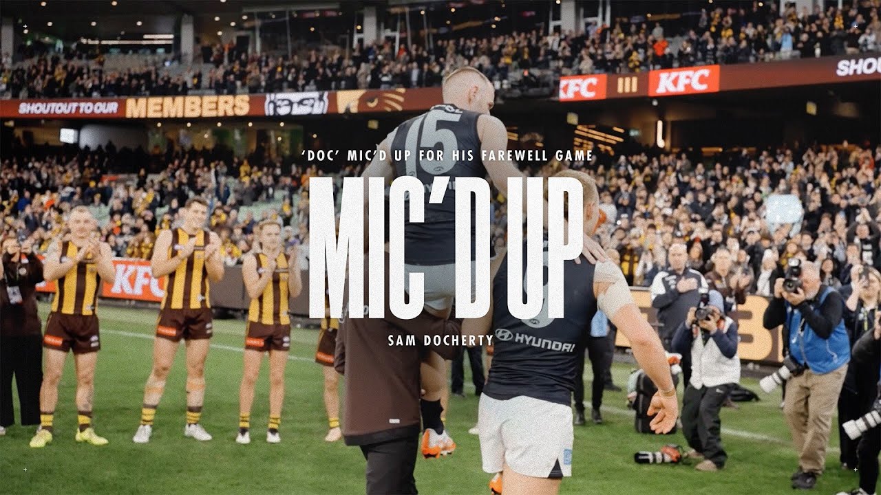 Retiring champion Sam Docherty MIC'D UP in last AFL game 💙