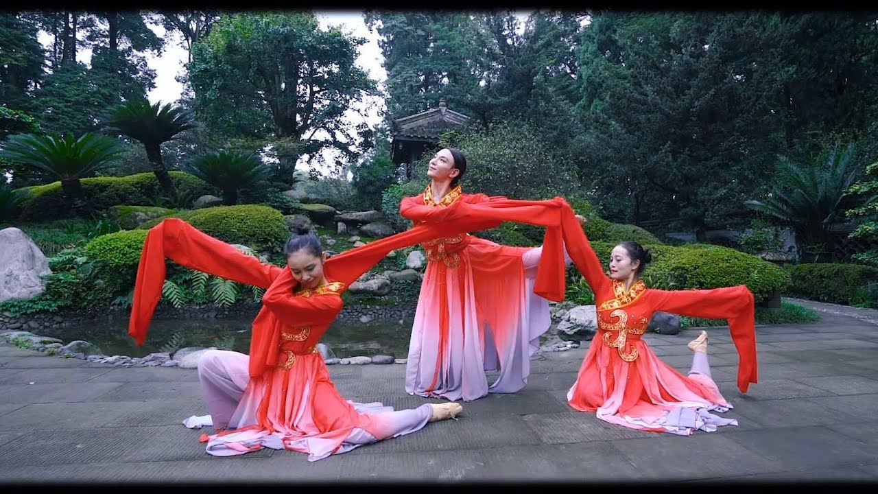古典舞三人舞水袖【一舞倾城】Chinese classical dance 