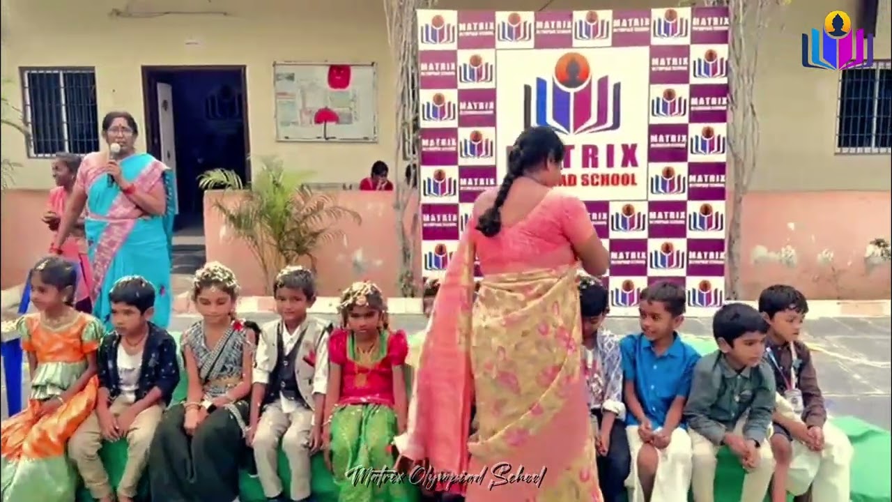 SANKRANTI SAMBARALU in our MATRIX OLYMPIAD SCHOOL #sankranthi2026 #new #viral #festival #celebration