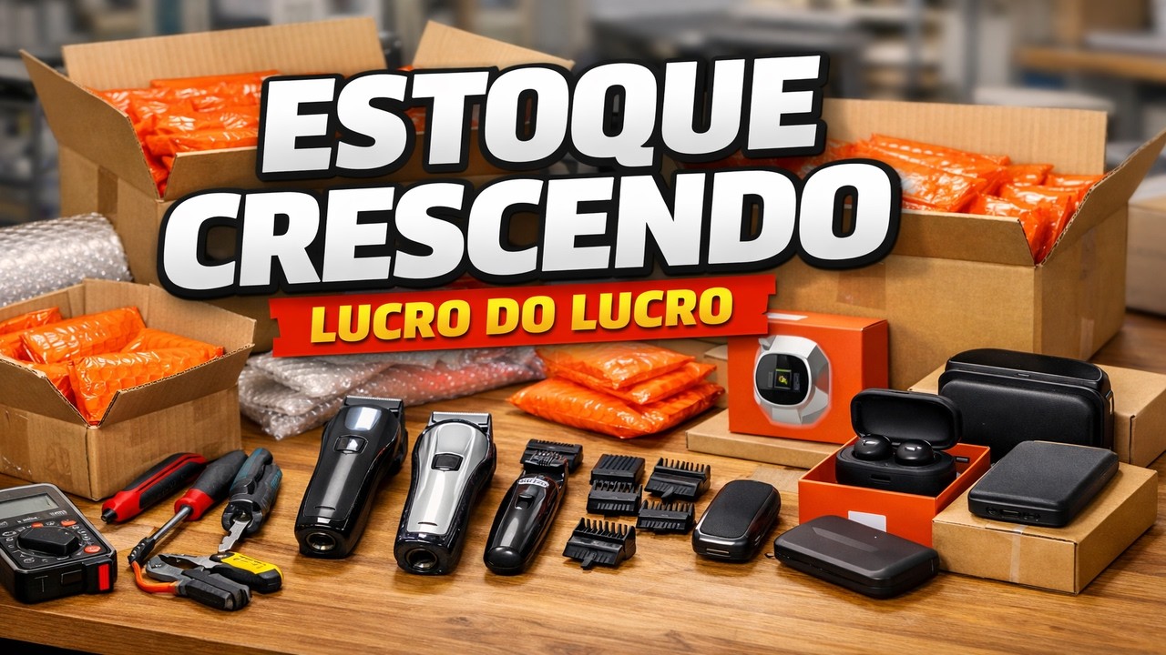 COMO MEU ESTOQUE CRESCEU COM LUCRO DO LUCRO | Produtos da Shopee