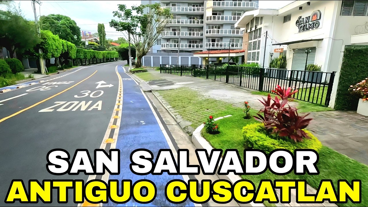 SAN SALVADOR Y ANTIGUO CUSCATLAN en 4K. #elsalvador