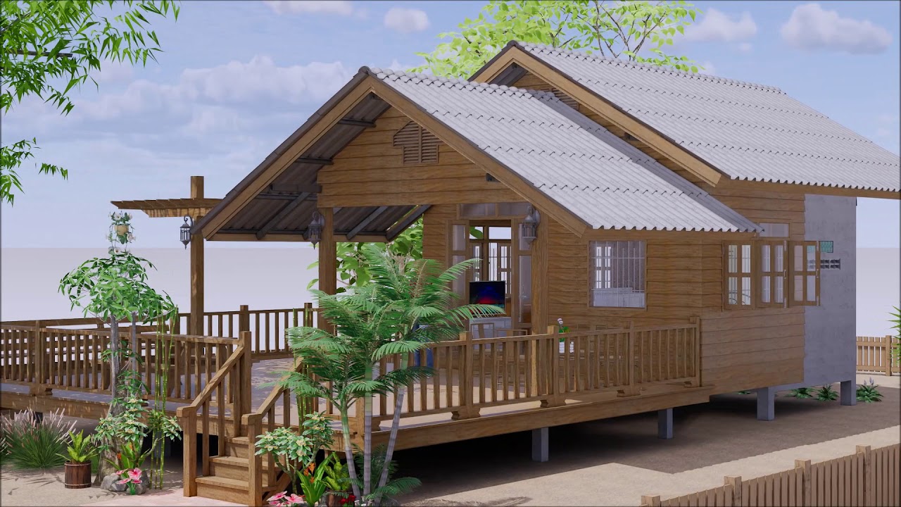 บ้านไม้ยกพื้น ปภาภัทร ( No. 169 ) SketchUp by : i. pakdee