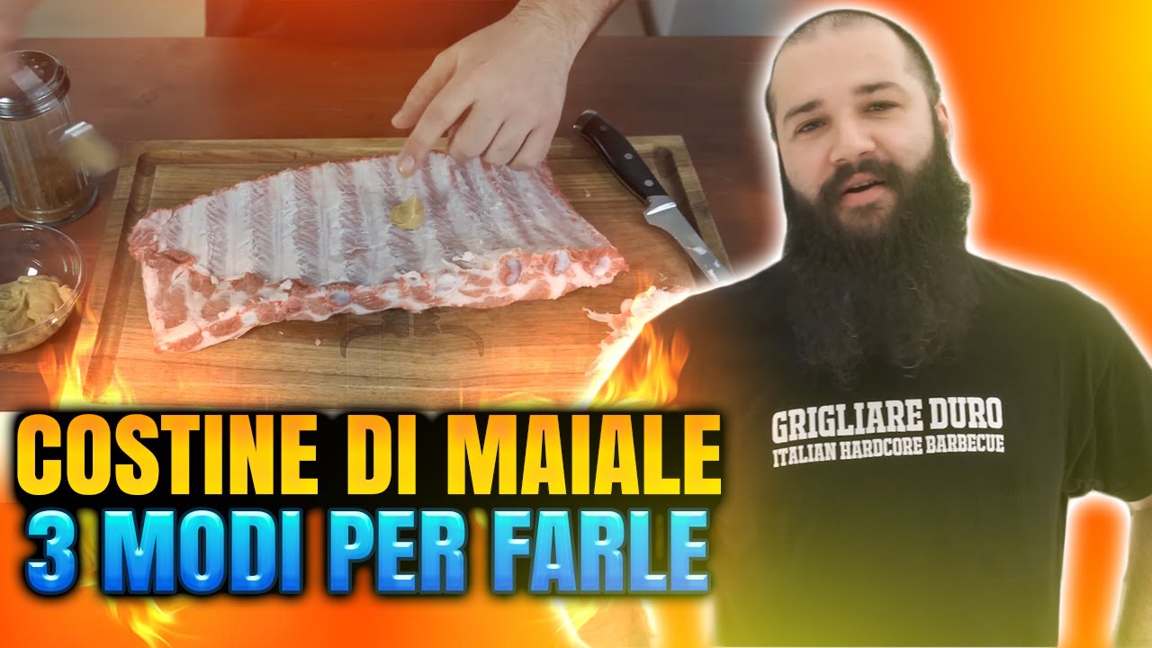 Costine di Maiale - 3 modi di fare Costine di maiale al Barbecue o Costine di Maiale al forno