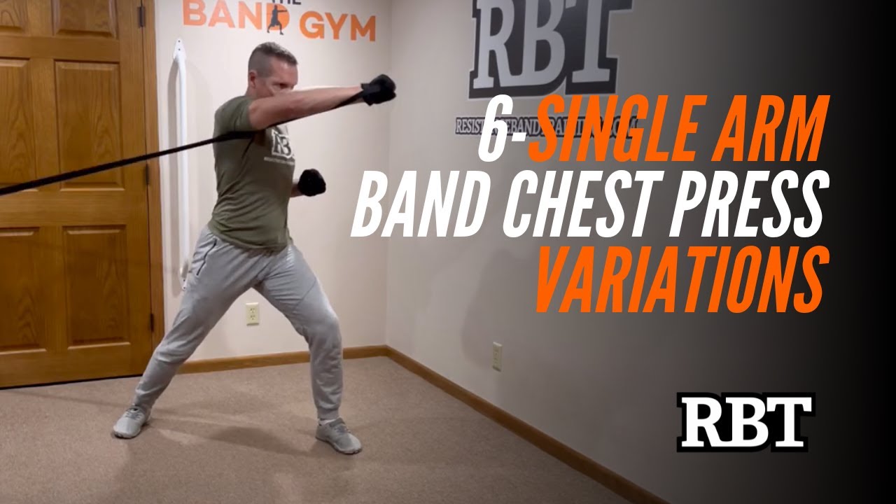 6-Single Arm Band Chest Press Variations To Try