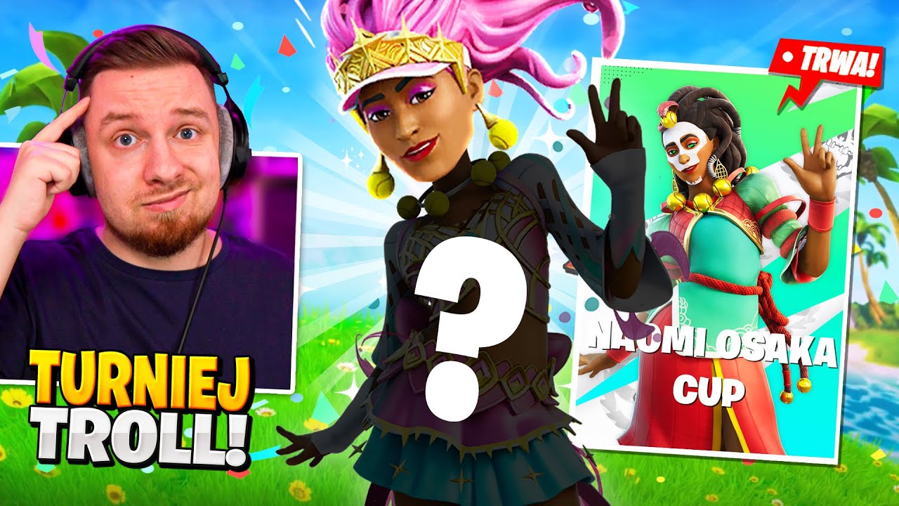 TROLL niedostępnym SKINEM na TURNIEJU w Fortnite! 🎾