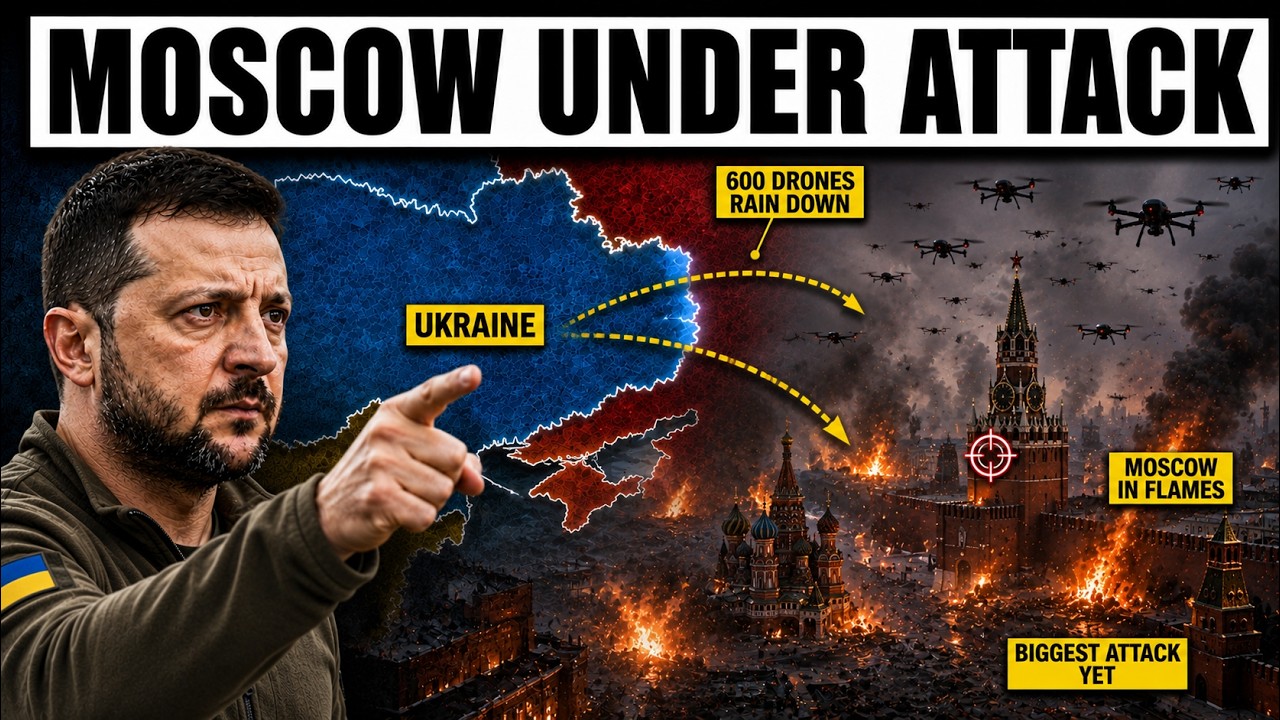 Ukraine's BIGGEST Attack Yet: 600 Drones Rain Down on Moscow