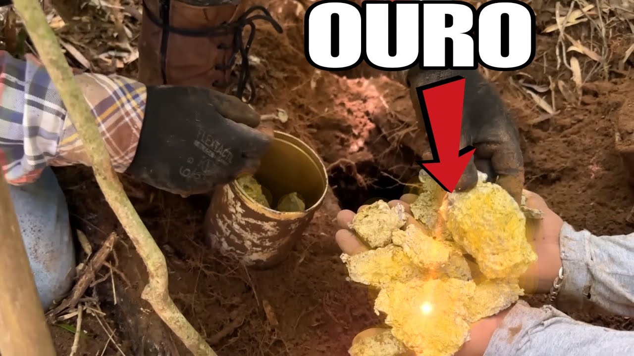 Ele encontrou um garimpo abandonado com dezenas de kilos de ouro escondido