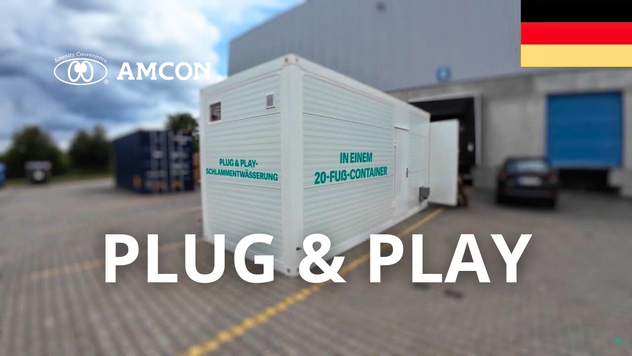 Ein Container, eine Komplettlösung – problemlose Schlammentwässerung mit VOLUTE™