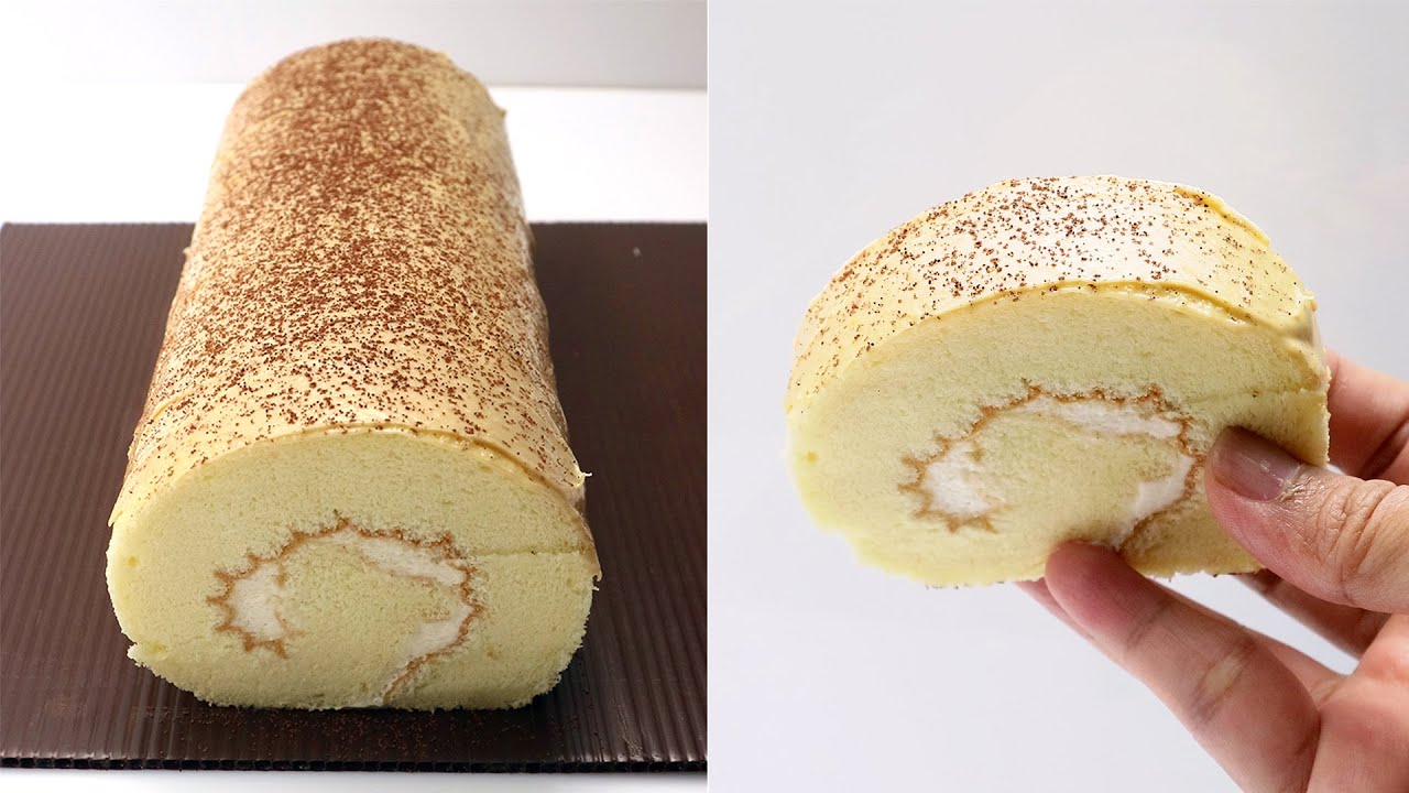RESEP BOLU GULUNG TIRAMISU // TIRAMISU ROLL CAKE RECIPE