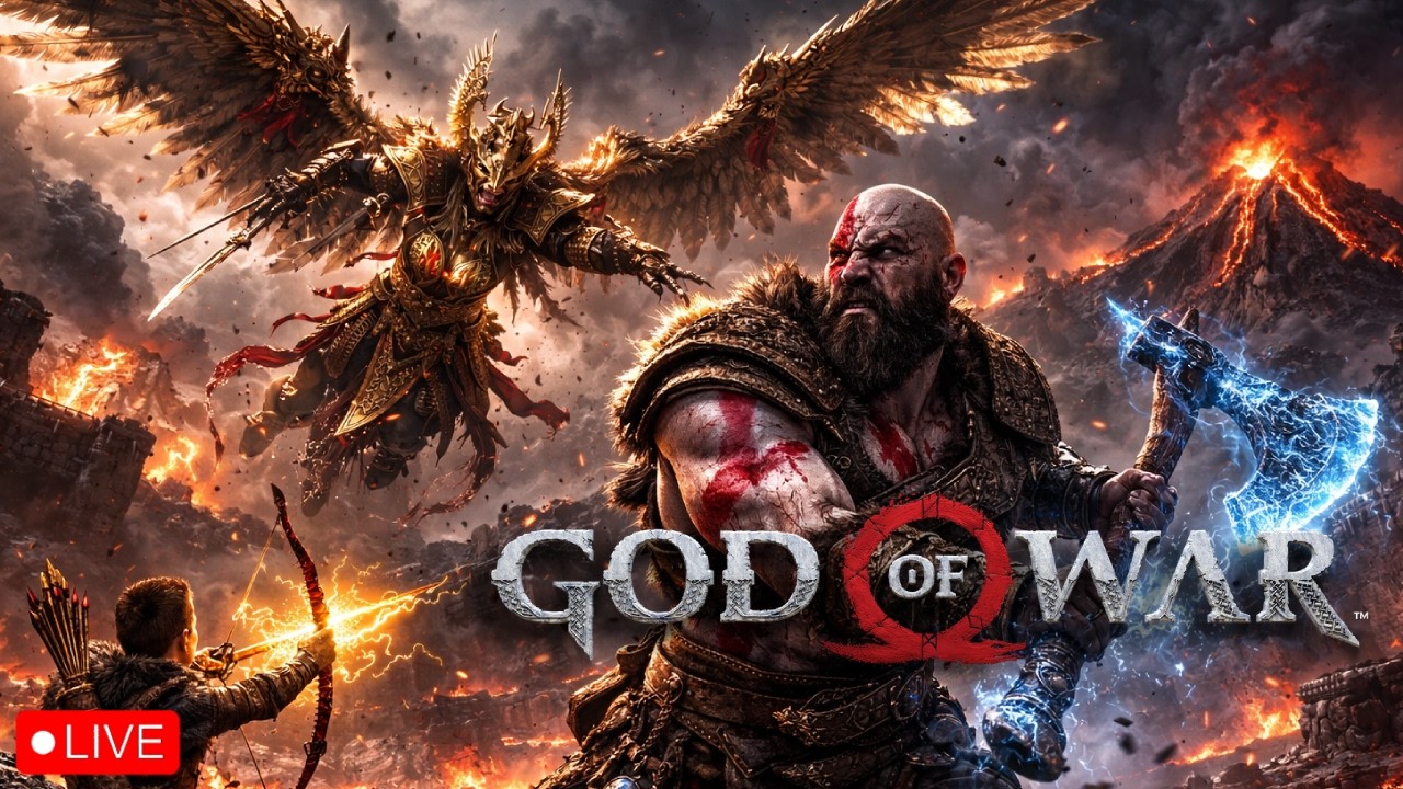 🔴LIVE - TYKY - God of War (2018) – FIRST TIME PLAYING on 