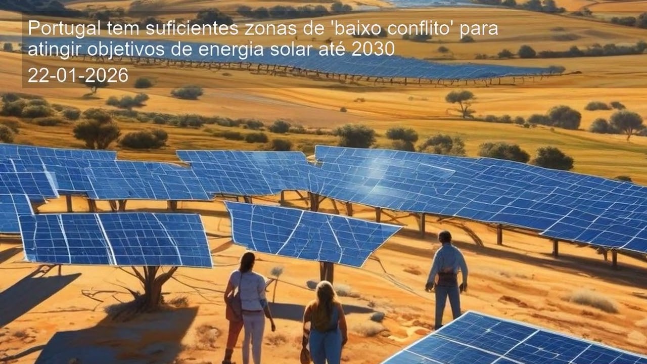 Portugal tem suficientes zonas de 'baixo conflito' para atingir objetivos de energia solar até
