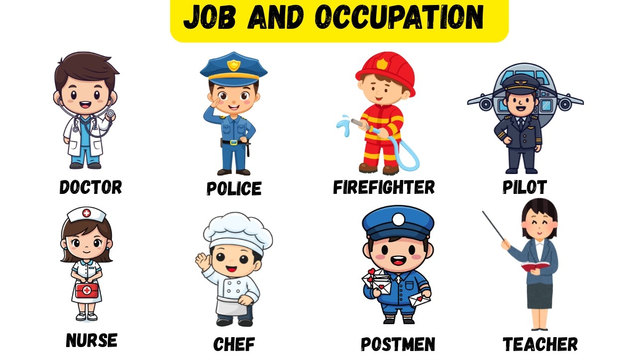 Community Helpers for Kids | Learn Jobs & Occupations in Fun Way 👮👩‍⚕️/Kids Learning Video 🌟