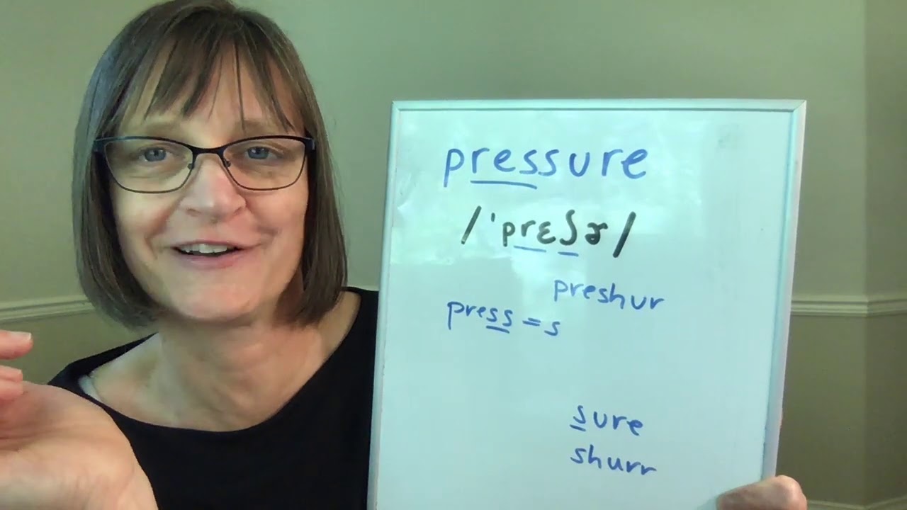 How to Pronounce Pressure (Free American Accent Training from SpeechModification.com)