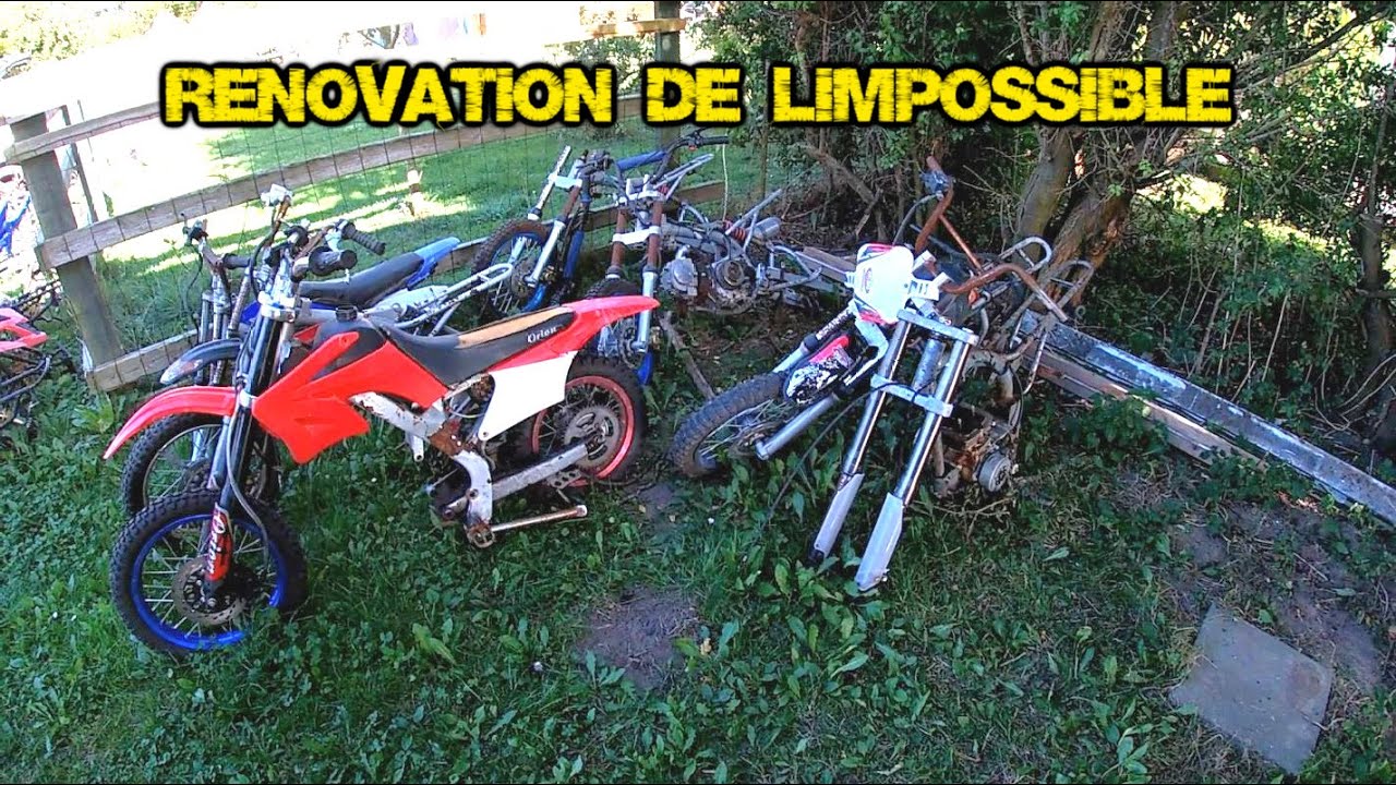 Rénovation épave de dirt bike! Mission impossible?