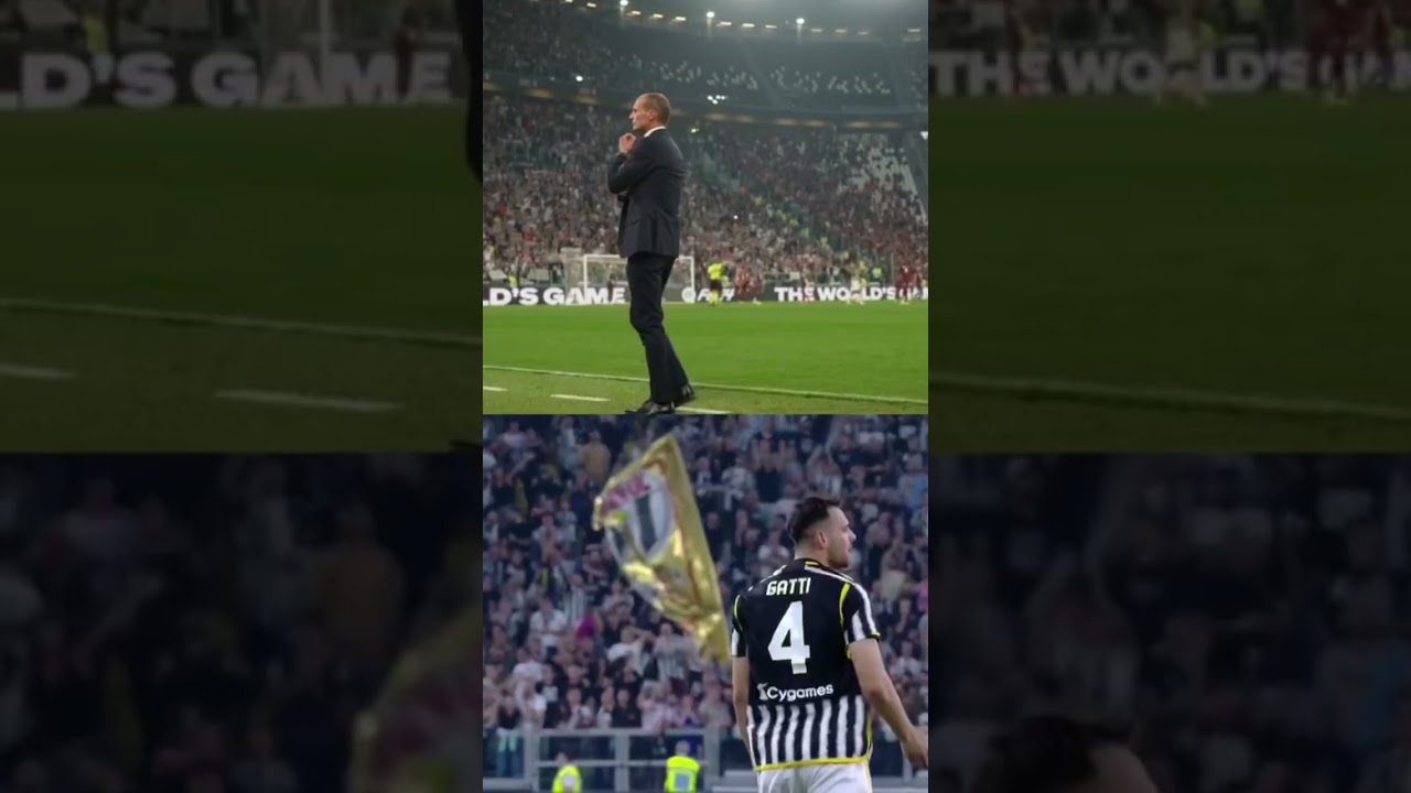 Mister Allegri reaction to Gatti&rsquo;s goal in #JuveToro 🤩