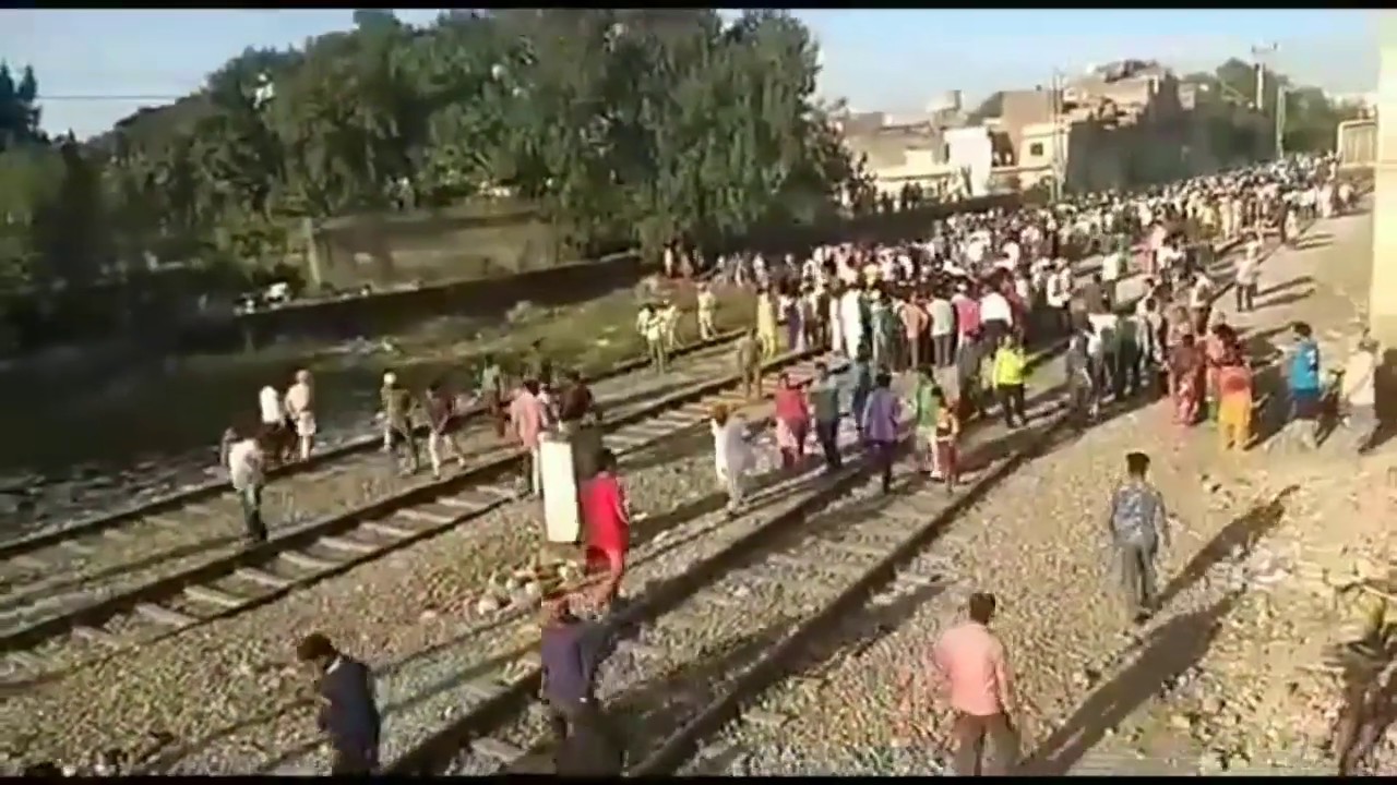 Amritsar train accident ( viral video) 70 serious injured