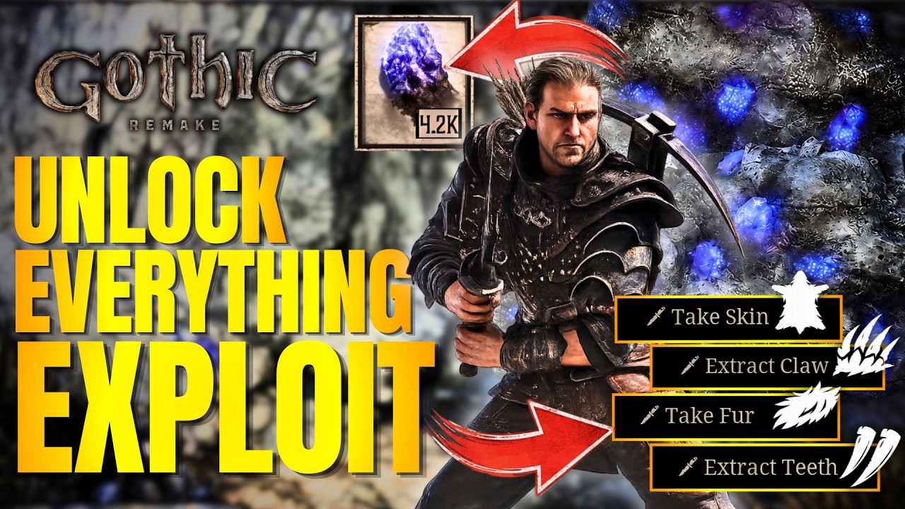Как БЫСТРО разбогатеть в Gothic 1 Remake &mdash; бесконечная руда, лучшие навыки и всё снаряжение в нач...