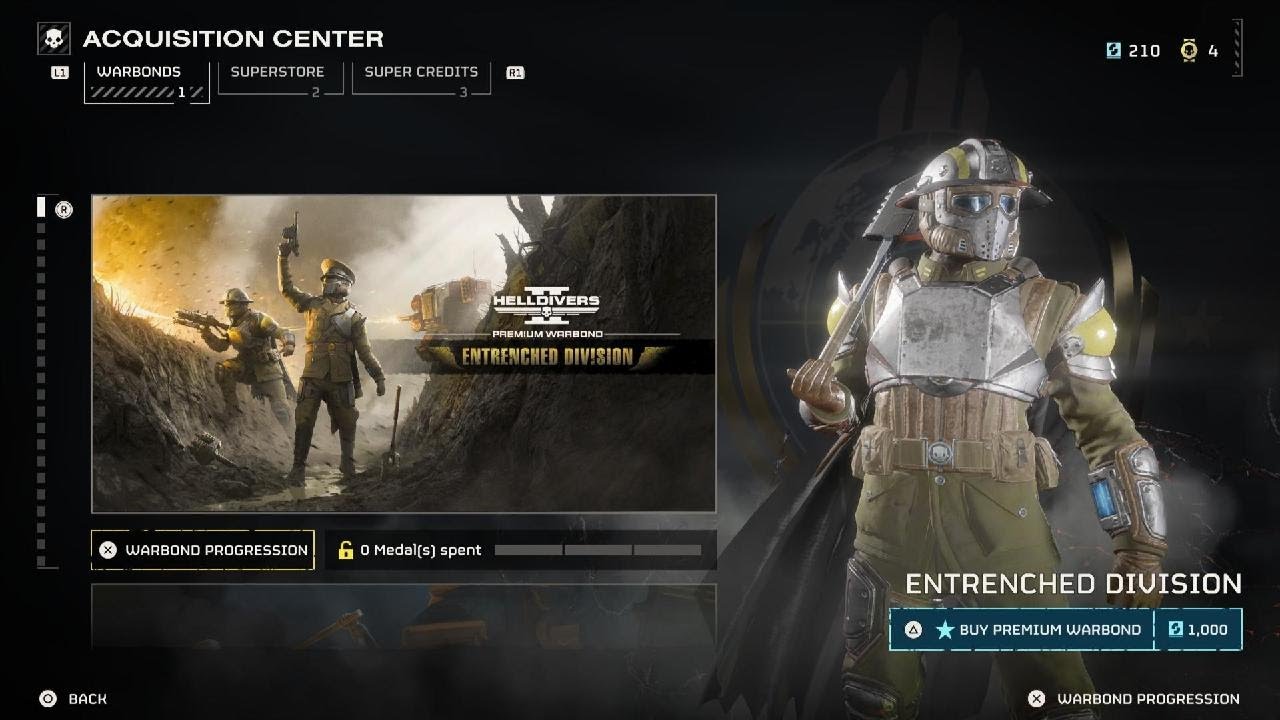 HELLDIVERS 2: Entrenched Division - Premium Warbond