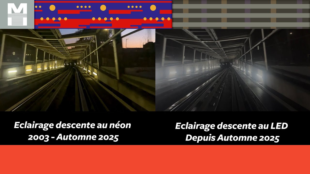 [Metro de Toulouse] Ligne A - Val 208 NG UM Siemens : éclairage viaduc Jolimont (bas) rénové