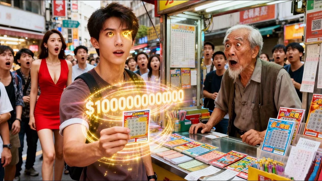 窮小子被嫂子的大胸撞了一下，醒來竟覺醒透視黃金瞳，能看穿所有彩票大獎，橫掃1億獎池，壹夜逆襲爽上天！#短劇 #熱門短劇 #爽文 #大陸短劇