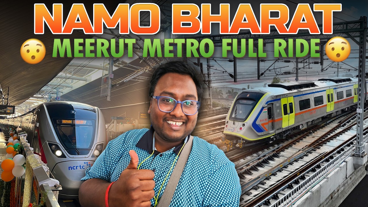 Namo Bharat Full Corridor Ride 🔥| Meerut Metro Complete Travel Guide