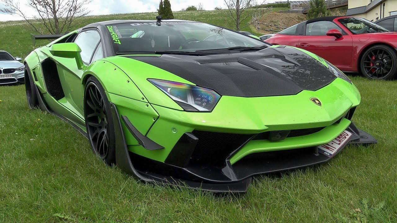 Liberty Walk Lamborghini Aventador Limited Edition w/ Capristo Exhaust - LOUD Revs & Accelerations !
